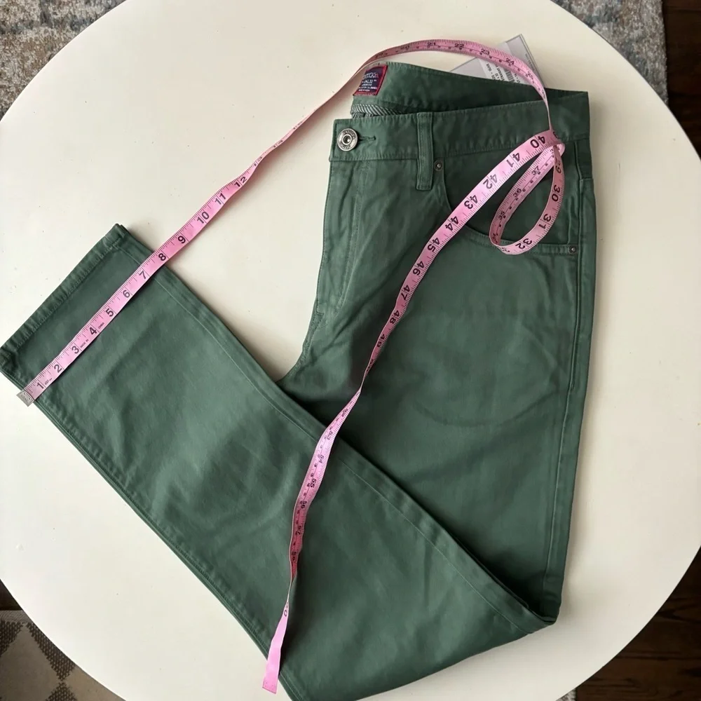 UNTUCKit Men’s Straight Fit 5-Pocket Pima Cotton Pant 34x32 Olive Green New